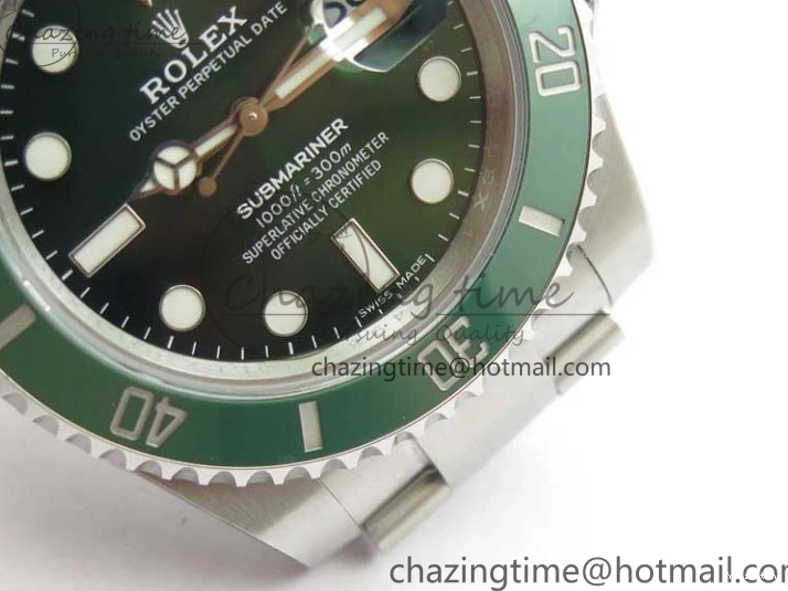 116610 Edition Ceramic Submariner Steel 316L Best Green LV Noob V10.5 1:1 0123